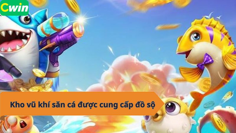 Kho vũ khí săn cá được cung cấp đồ sộ 